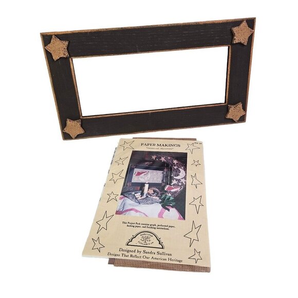 Homespun Elegance Umber Star Frame and Celestial Christmas Paper Makings Pattern - Picture 1 of 8